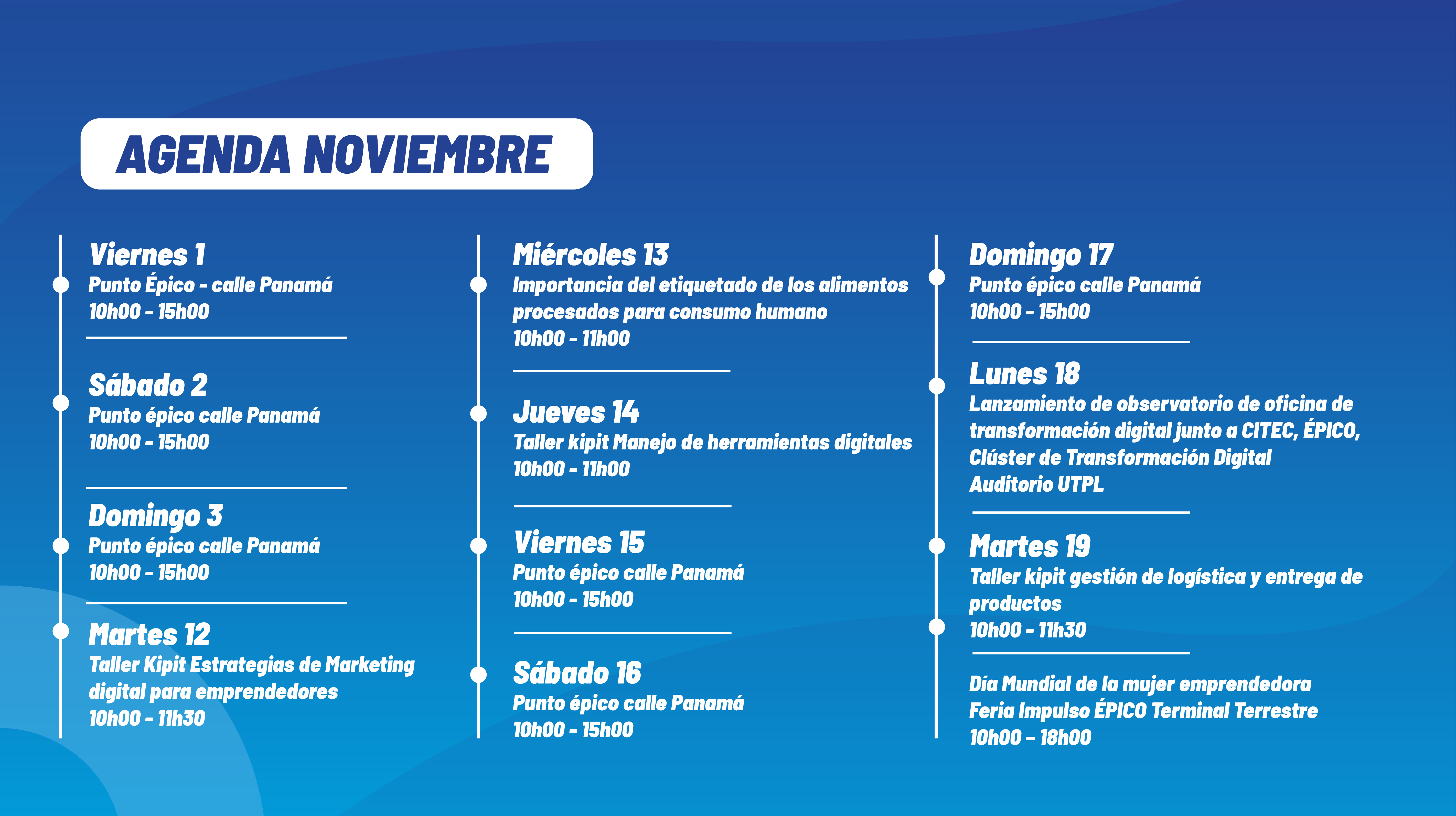 AGENDA noviembre-06